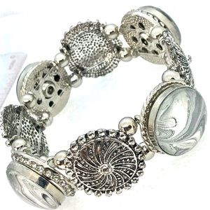 Charms snap bracelet 4x20mm Handmade snaps SB20